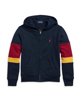 推荐Boys' Corduroy Logo Fleece Full Zip Hoodie - Little Kid, Big Kid商品