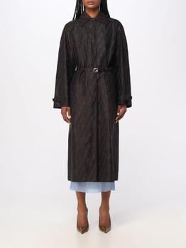 商品Fendi | Fendi trench coat in cotton blend with monogram pattern,商家GIGLIO.COM,价格¥25459图片