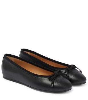 gancini, Salvatore Ferragamo | Gancini皮革平底鞋商品图片 