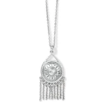 推荐Marrakesh Neutral Fringe Necklace In Silver商品