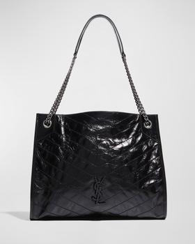 Yves Saint Laurent | Niki YSL Monogram Leather Shopping Tote Bag商品图片,