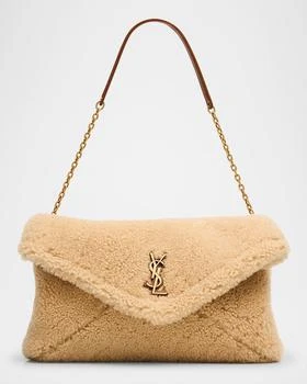 Yves Saint Laurent | YSL Envelope Flap Shoulder Bag in Shearling,商家Neiman Marcus,价格¥17594