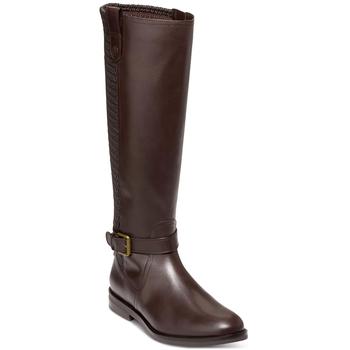 Cole Haan Womens Cape Stretch Boot Leather Knee-High Boots