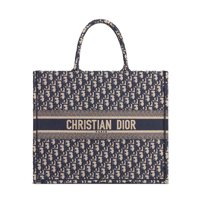 推荐DIOR/迪奥 热销款BOOK TOTE DIOR OBLIQUE女士刺绣帆布单肩手提包商品