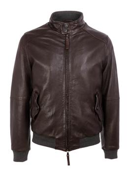 Vicenzo Leather, THE JACK LEATHERS | The Jack Leathers Men's Brown Leather Outerwear Jacket商品图片 
