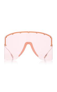 推荐Gucci - Women's Mask-Frame Metal Sunglasses - Moda Operandi商品