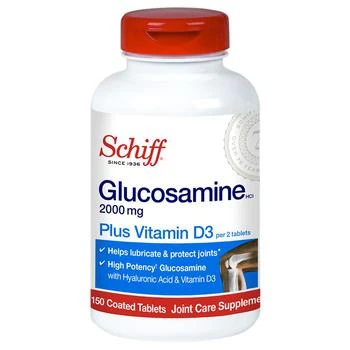 Schiff | Glucosamine With Vitamin D3 And Hyaluronic Acid,商家Walgreens,价格¥147