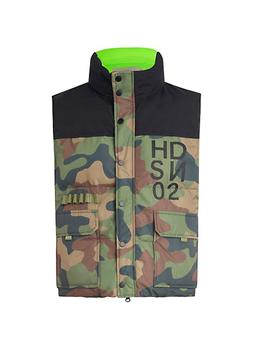推荐Camouflage Print Puffer Vest商品