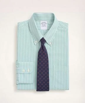 Brooks Brothers | Stretch Regent Regular-Fit Dress Shirt, Non-Iron Poplin Button Down Collar Stripe 4.2折, 独家减免邮费