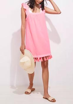 Vineyard Vines衣服, Vineyard Vines | Ruffle Linen Swim Cover Up商品图片 5折