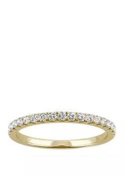 Charles & Colvard | Colvard 1 3 Ct. T.w. Lab Created Moissanite Anniversary Band In 14K Yellow Gold,商家Belk,价格¥2608