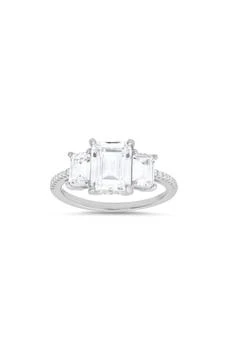 Queen Jewels | 3-Stone CZ Emerald Cut Ring,商家Nordstrom Rack,价格¥262
