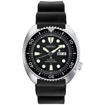 Seiko | Men's Automatic Prospex Diver Black Silicone Strap Watch 45mm商品图片,