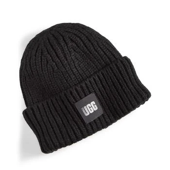 UGG | Women's Chunky Rib-Knit Logo-Patch Beanie 独家减免邮费