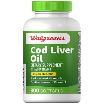 商品Walgreens | Cod Liver Oil Softgels,商家Walgreens,价格¥108图片