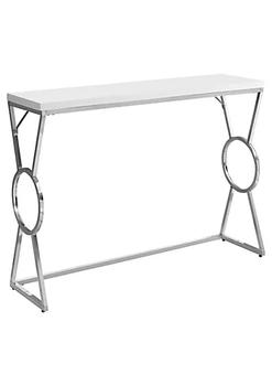 商品Contemporary Home Living | 42.25" Glossy White Contemporary Rectangular Accent Table,商家Belk,价格¥2436图片