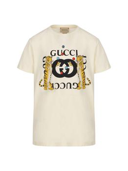 Gucci | Gucci Logo Printed Crewneck T-shirt商品图片,