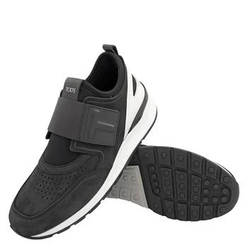 推荐Tods Black Suede And Fabric Velcro Strap Sneakers, Brand Size 11 ( US Size 12 )商品