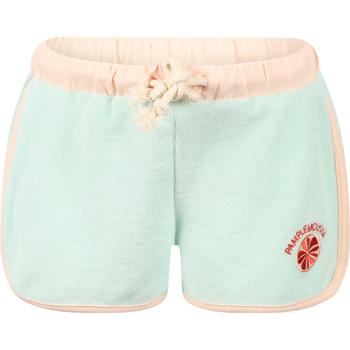 推荐Pamplemousse organic terry shorts in light blue商品