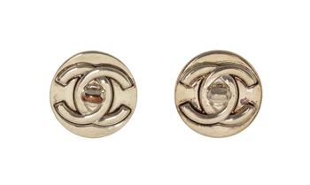 [二手商品] Chanel | Chanel Round CC Logo Earrings商品图片,