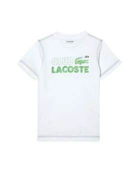 Lacoste | Unisex Kids' Branded Print Organic Cotton Tee - Little Kid, Big Kid 