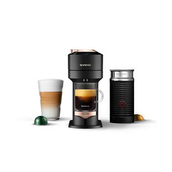 商品Nespresso | Vertuo Next Premium Coffee and Espresso Maker by DeLonghi, Black Rose Gold with Aeroccino Milk Frother,商家Macy's,价格¥1245图片