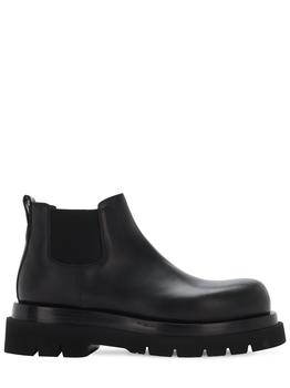 bottega veneta鞋马丁靴, Bottega Veneta | Lug Leather Chelsea Mid Boots商品图片 