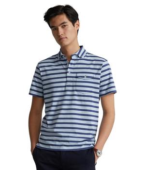 商品Ralph Lauren | Striped Jersey Pocket Polo Shirt,商家6PM,价格¥325图片