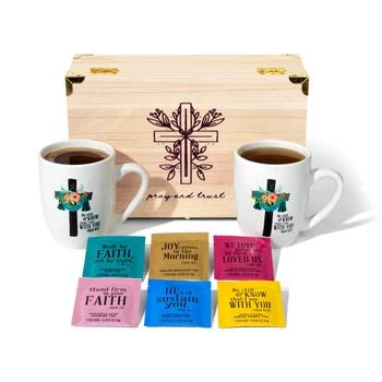 Thoughtfully | Gourmet, Christian Prayer Tea Gift Set, Includes 30 Teas & 2 Mugs,商家Premium Outlets,价格¥358