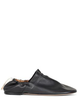 罗意威鞋推荐, Loewe | 10mm Flamenco Leather Ballerinas商品图片 