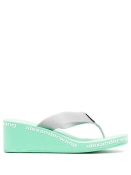 推荐ALEXANDER WANG WOMEN Wedge Flip Flop Green商品