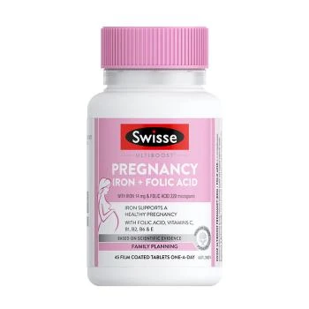 推荐Swisse孕妇铁叶酸复合维生素片45片商品