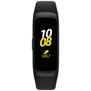 SAMSUNG | Unisex Galaxy Fit Black Elastomer Strap Touchscreen Smart Watch .95"商品图片,