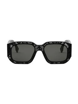 Fendi | Fendi Eyewear Square Frame Sunglasses 7.1折, 独家减免邮费