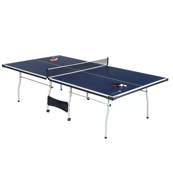 QuikFurn | Official Size Blue Ping Pong Table Tennis Set with Net 2 Balls and 2 Paddles,商家Premium Outlets,价格¥3433