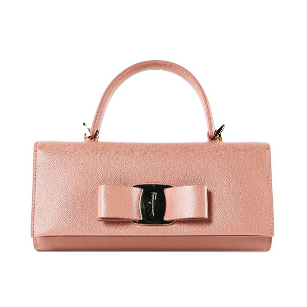 牛皮菲拉格慕皮带, Salvatore Ferragamo | SALVATORE FERRAGAMO 女士桃粉色牛皮蝴蝶结顶部提手小号单肩包 22-D529-705261商品图片 独家减免邮费