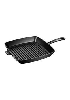 Staub | 12" Cast Iron Square Grill Pan, Matte Black商品图片,