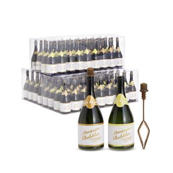 商品108 Pack Small Bubble Wedding Favors, Mini Champagne Bottle Design for Bulk Party Favors (22.5 ml)图片