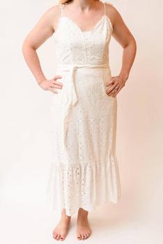 Paige, Paige | Seryne Eyelet Midi Dress In White商品图片 6.9折