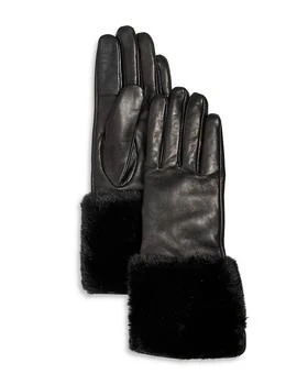 Bloomingdale's | Cashmere Lined Cuffed Leather Tech Gloves - Exclusive,商家Bloomingdale's,价格¥984