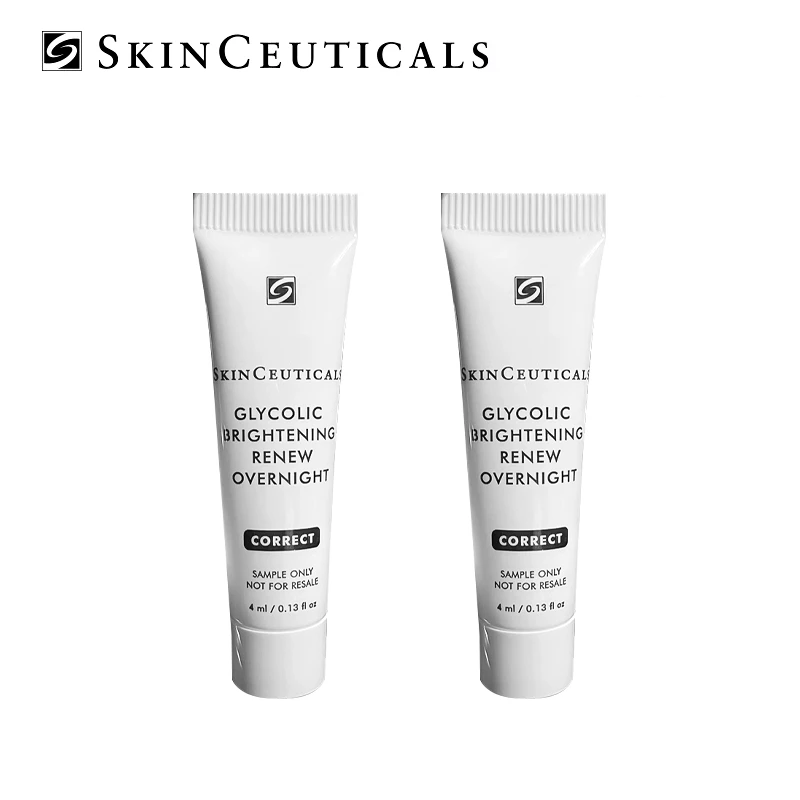 SkinCeuticals | 修丽可G4晚霜4ml*2 甘醇酸焕肤改善暗黄痘痘闭口刷酸面霜 7.3折, 包邮包税