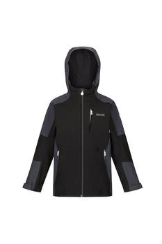 推荐Regatta Childrens/Kids Calderdale II Waterproof Jacket (Black/Seal Grey)商品