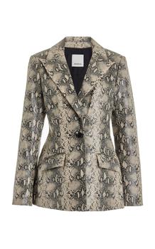 商品SIMKHAI | SIMKHAI - Afia Snake-Effect Faux Leather Blazer - Animal - US 4 - Moda Operandi,商家Moda Operandi,价格¥3766图片