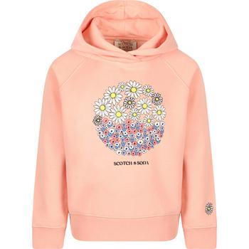 推荐Flowerbed print logo hoodie in pink商品