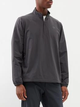 推荐Golf half-zip recycled-fibre blend jacket商品