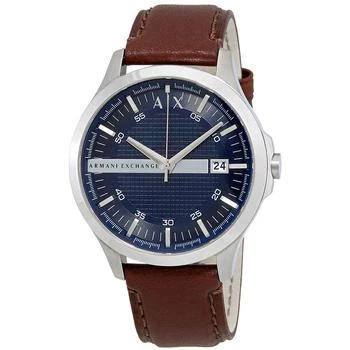 Armani Exchange | Navy Dial Brown Leather Men's Watch AX2133 5.4折, 满$75减$5, 满减