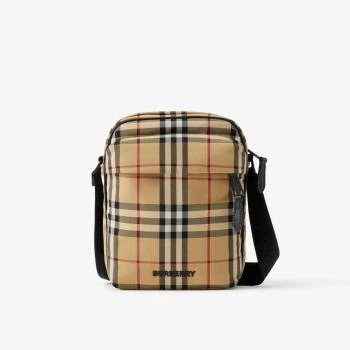 Burberry | 包邮包税【预售7天发货】 BURBERRY 23秋冬 男士 单肩包 格纹斜背包 80732731 8.2折, 包邮包税