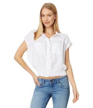 Wrangler | Short Sleeve Drop Shoulder Smocked Snap Shirt商品图片,