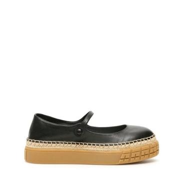 Prada | Platform Mary Janes Leather Shoes商品图片,6.7折