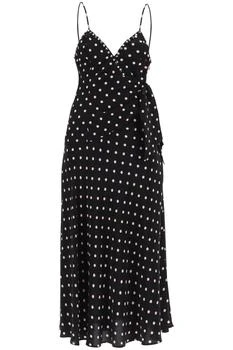Alessandra Rich | Polka Dot Slip Dress With Studs And Rhinestones,商家Wanan Luxury,价格¥6522